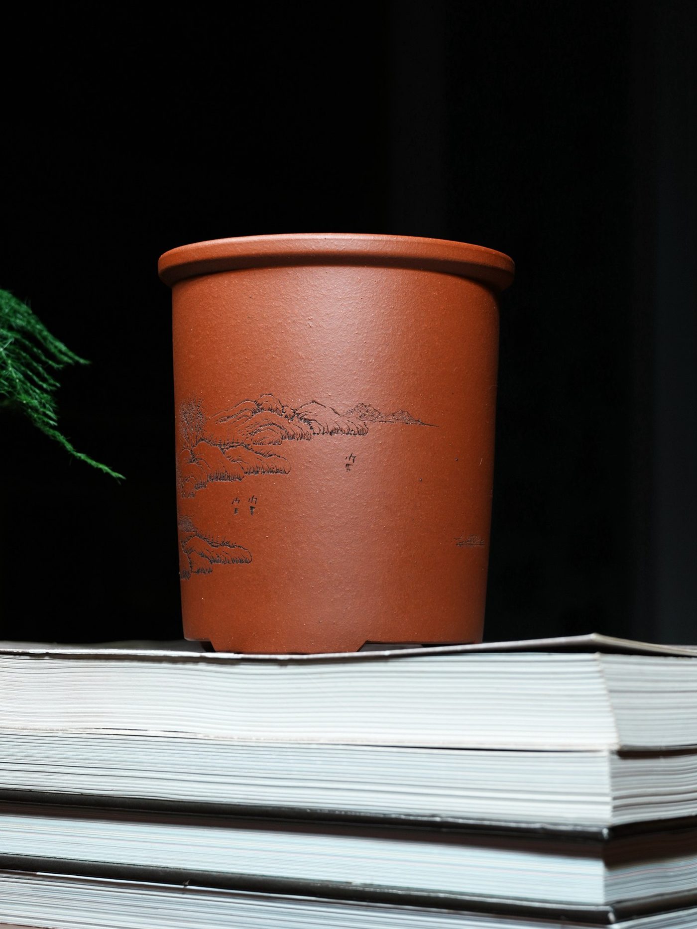 经典圆盆 · 紫砂花盆 实拍角度4