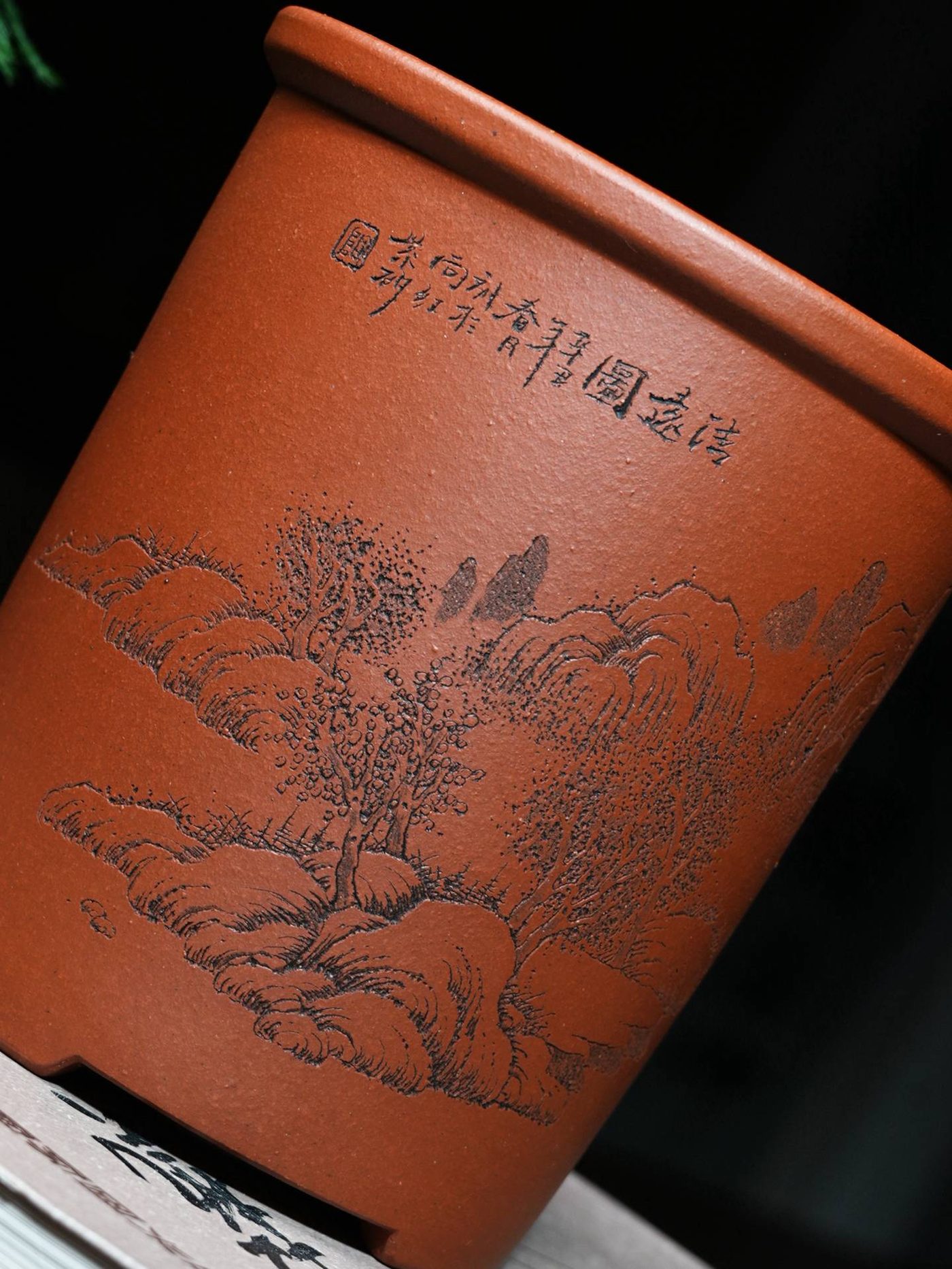 经典圆盆 · 紫砂花盆 实拍角度7