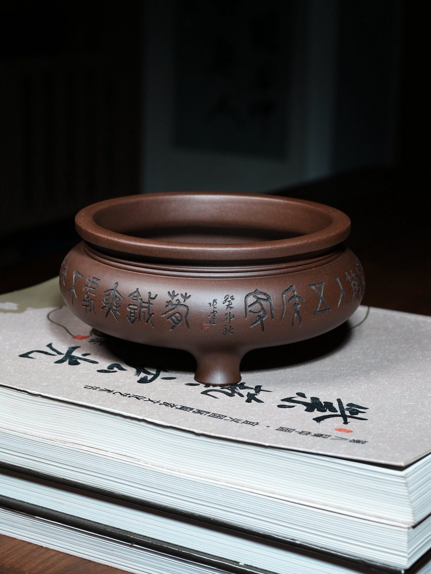 大篆铭文香炉 · 紫砂文房 实拍角度5