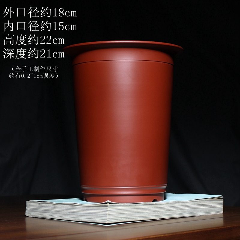 点露朱泥兰盆 实拍角度9