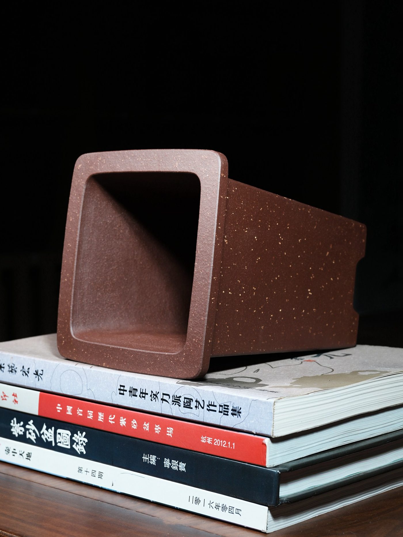 宽口四方签筒 · 紫砂兰花盆 实拍角度4