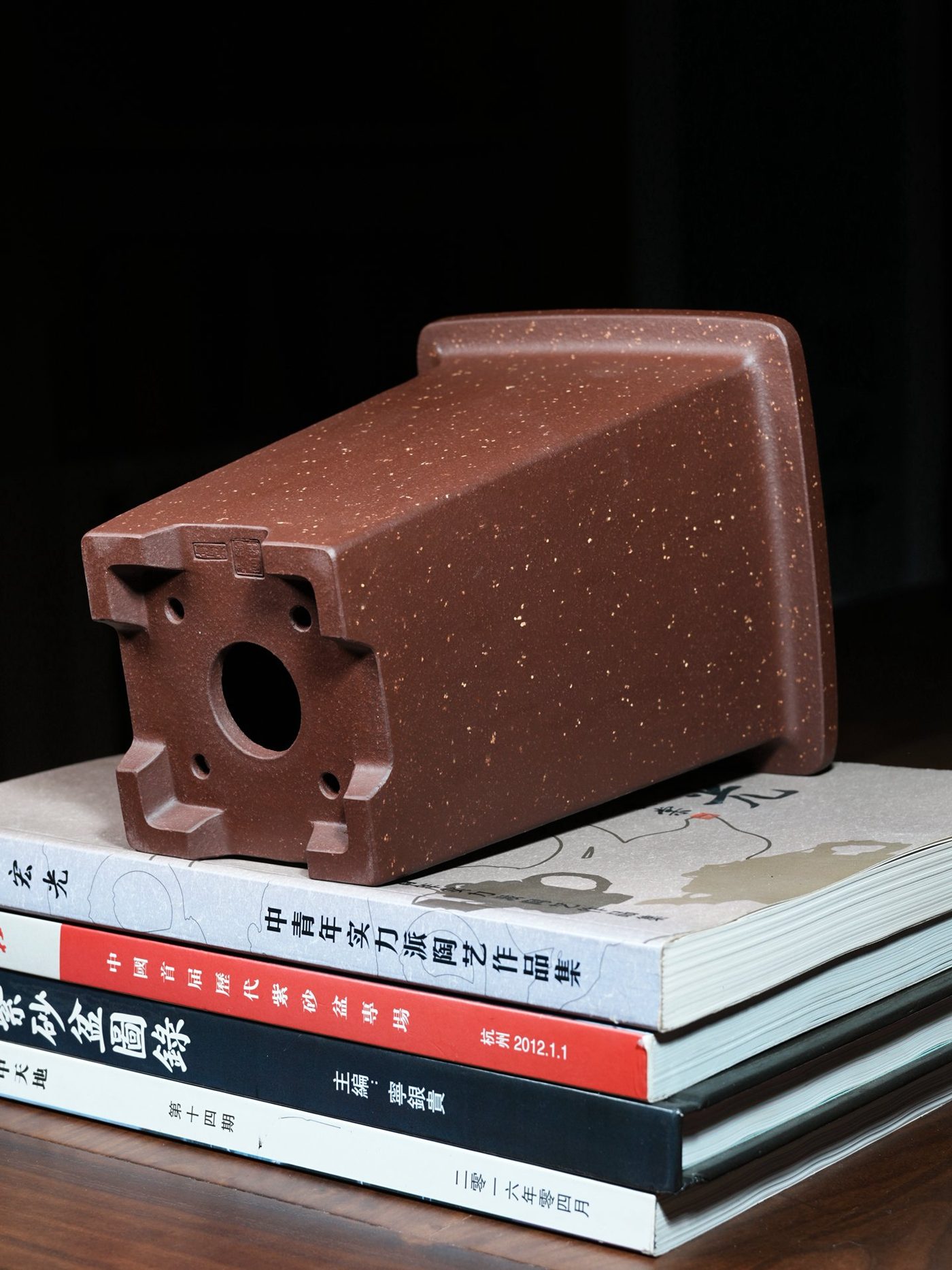 宽口四方签筒 · 紫砂兰花盆 实拍角度6