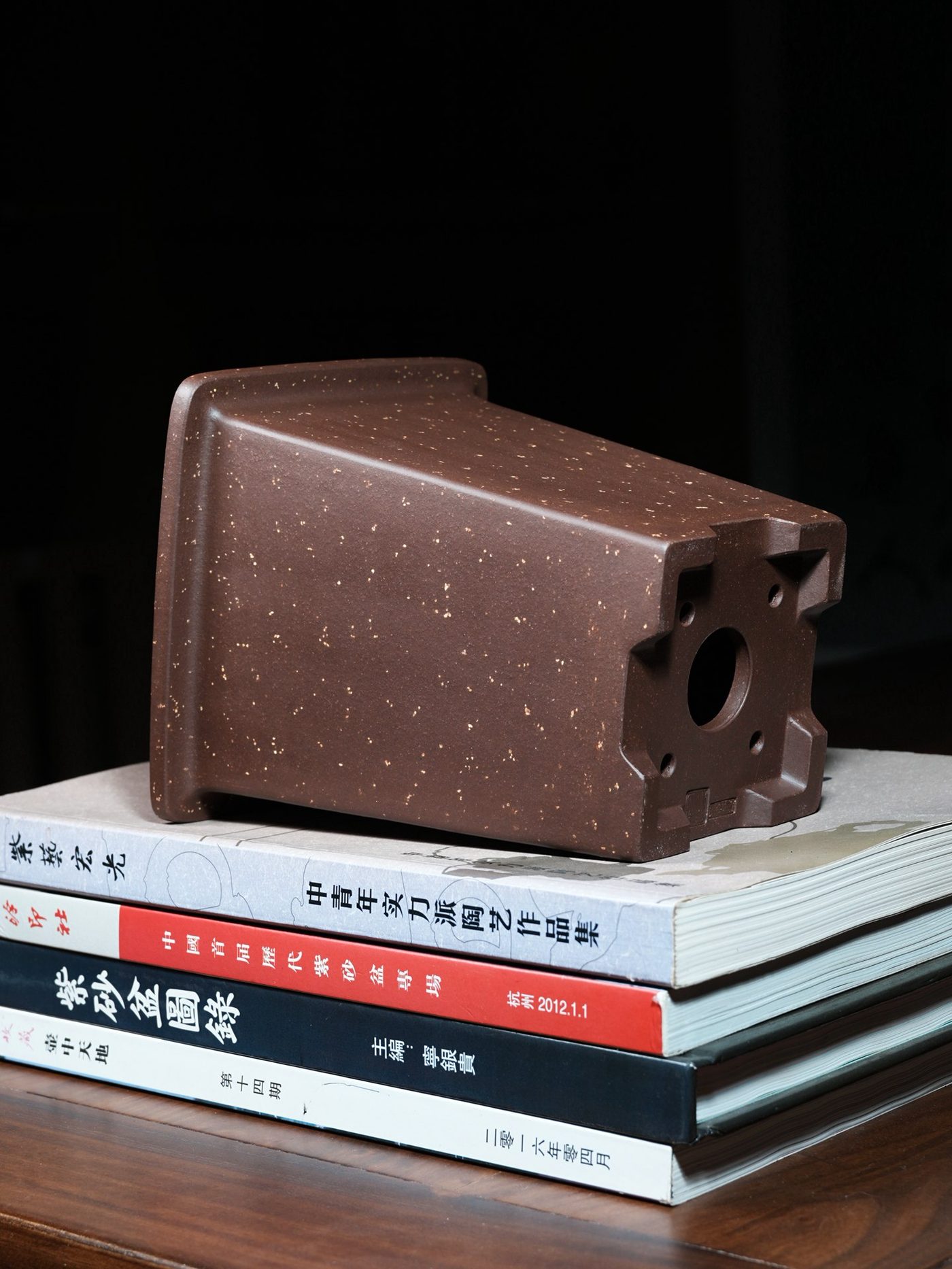 宽口四方签筒 · 紫砂兰花盆 实拍角度6