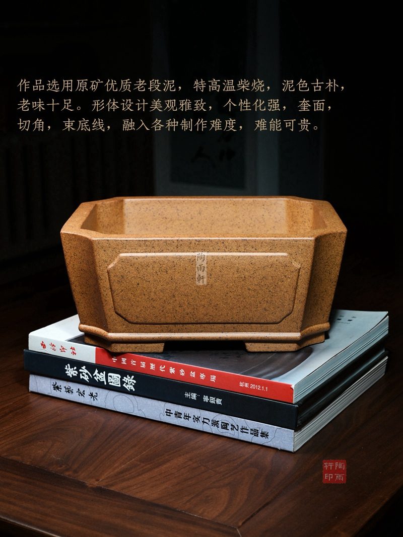 奎面切角长方盆 实拍角度2