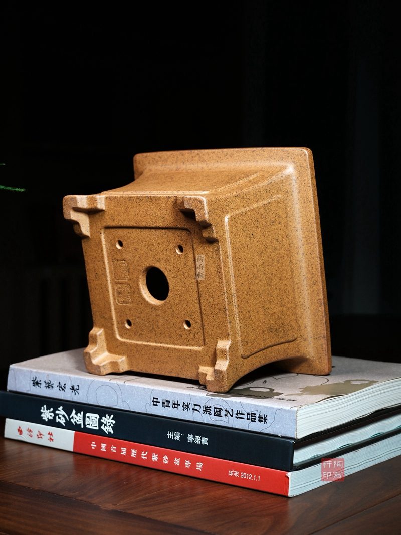奎面飘口四方盆 实拍角度5