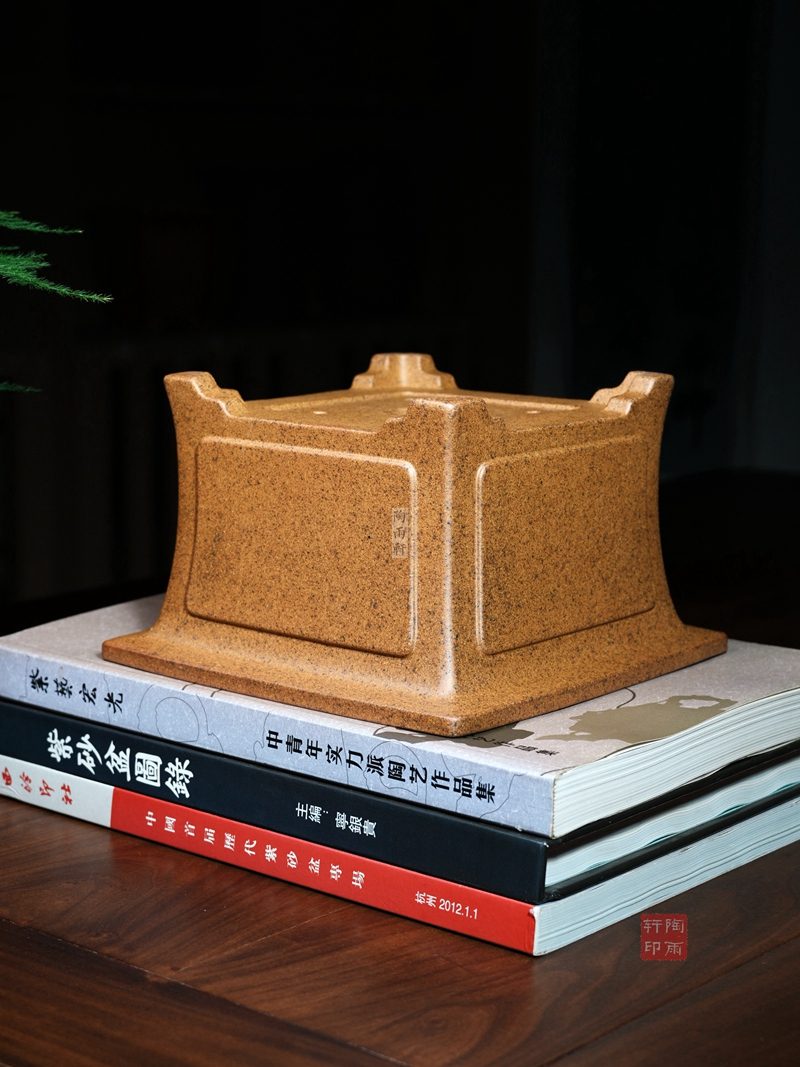 奎面飘口四方盆 实拍角度7
