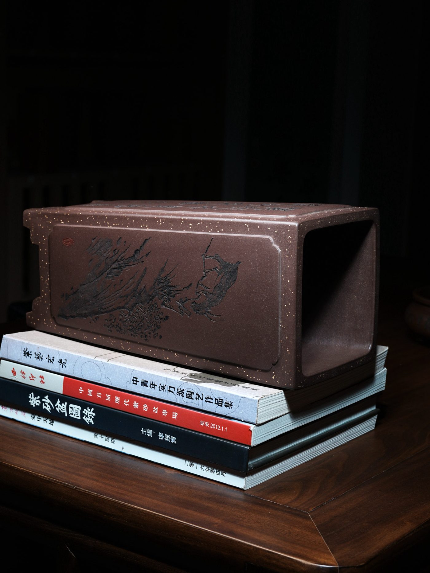 奎面四方签筒 · 紫砂兰花盆 实拍角度6