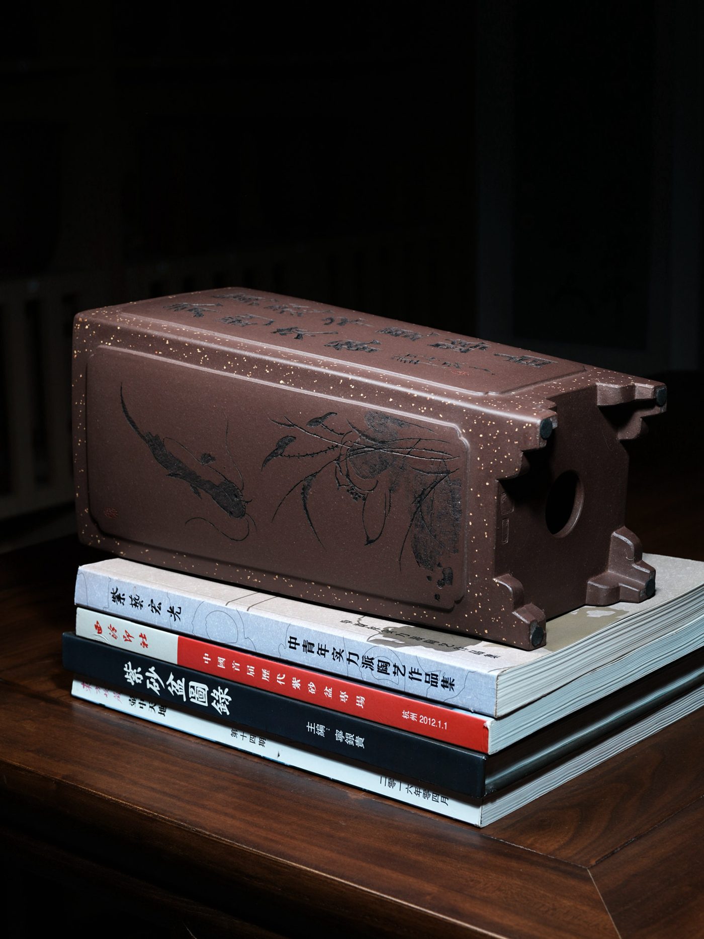 奎面四方签筒 · 紫砂兰花盆 实拍角度8