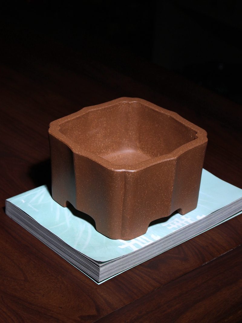 菱花四方盆 · 深井老段泥款 实拍角度4