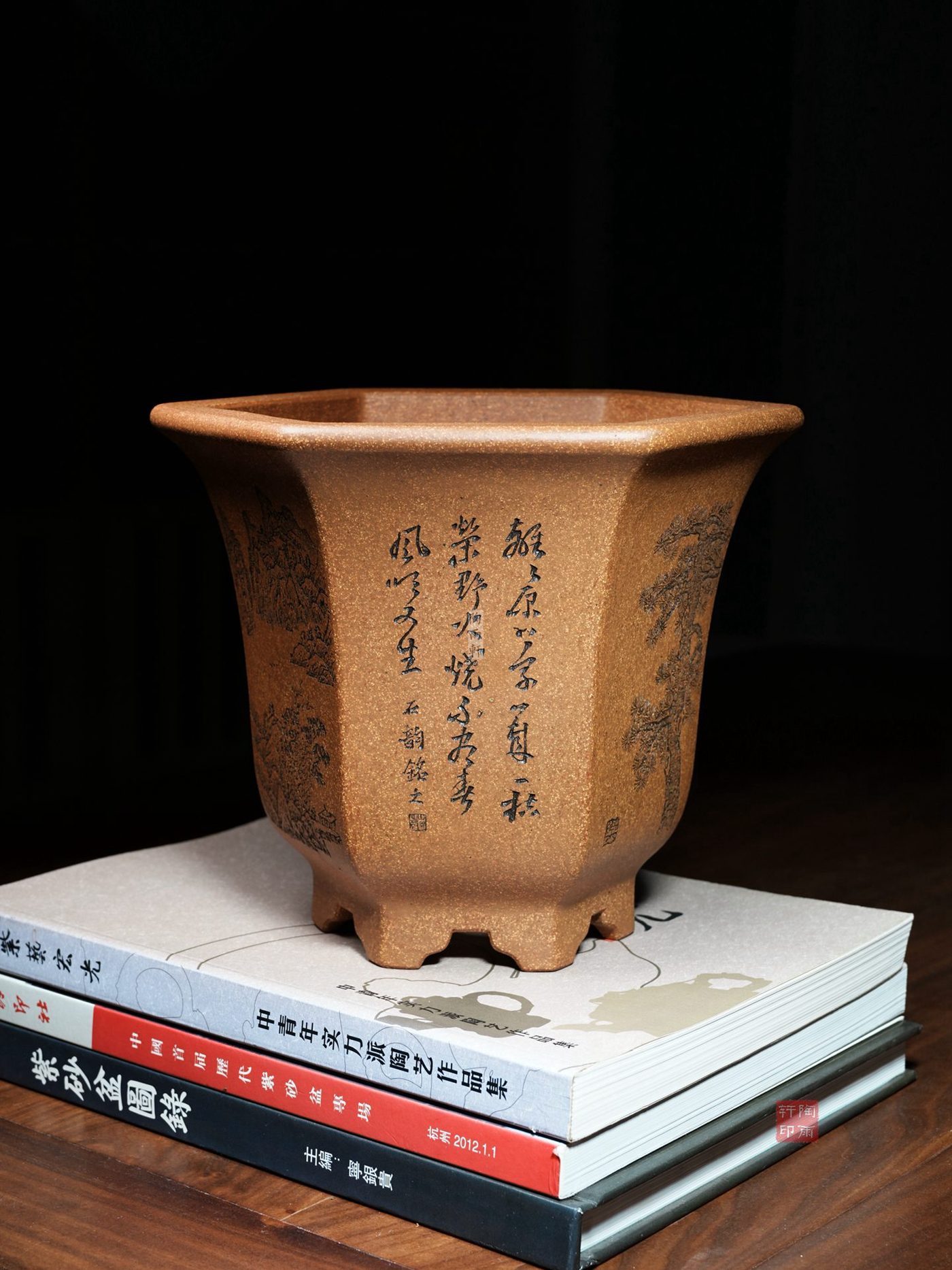 紫砂飘口六方金钟（许成安1） 实拍角度4