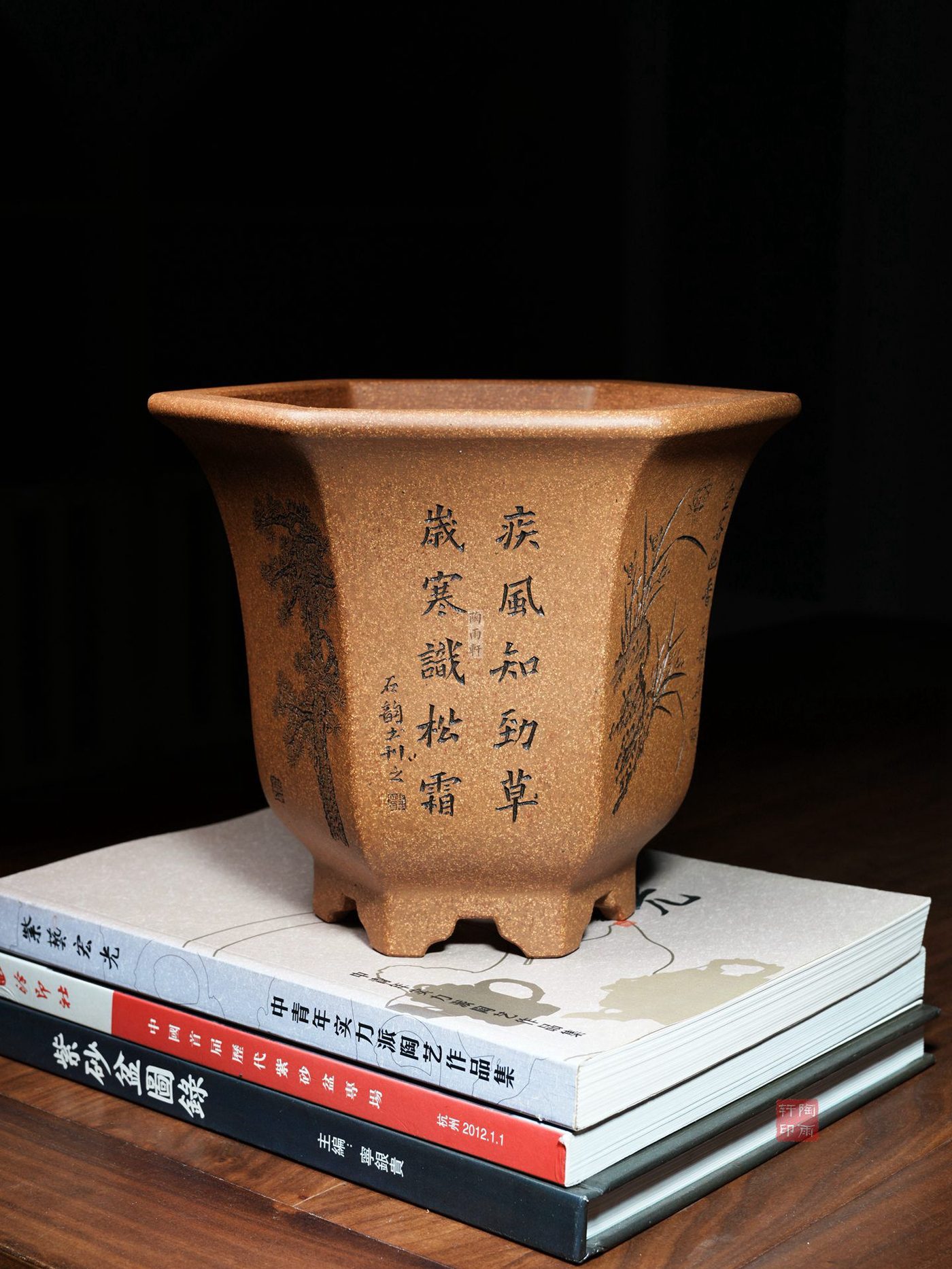 紫砂飘口六方金钟（许成安1） 实拍角度7