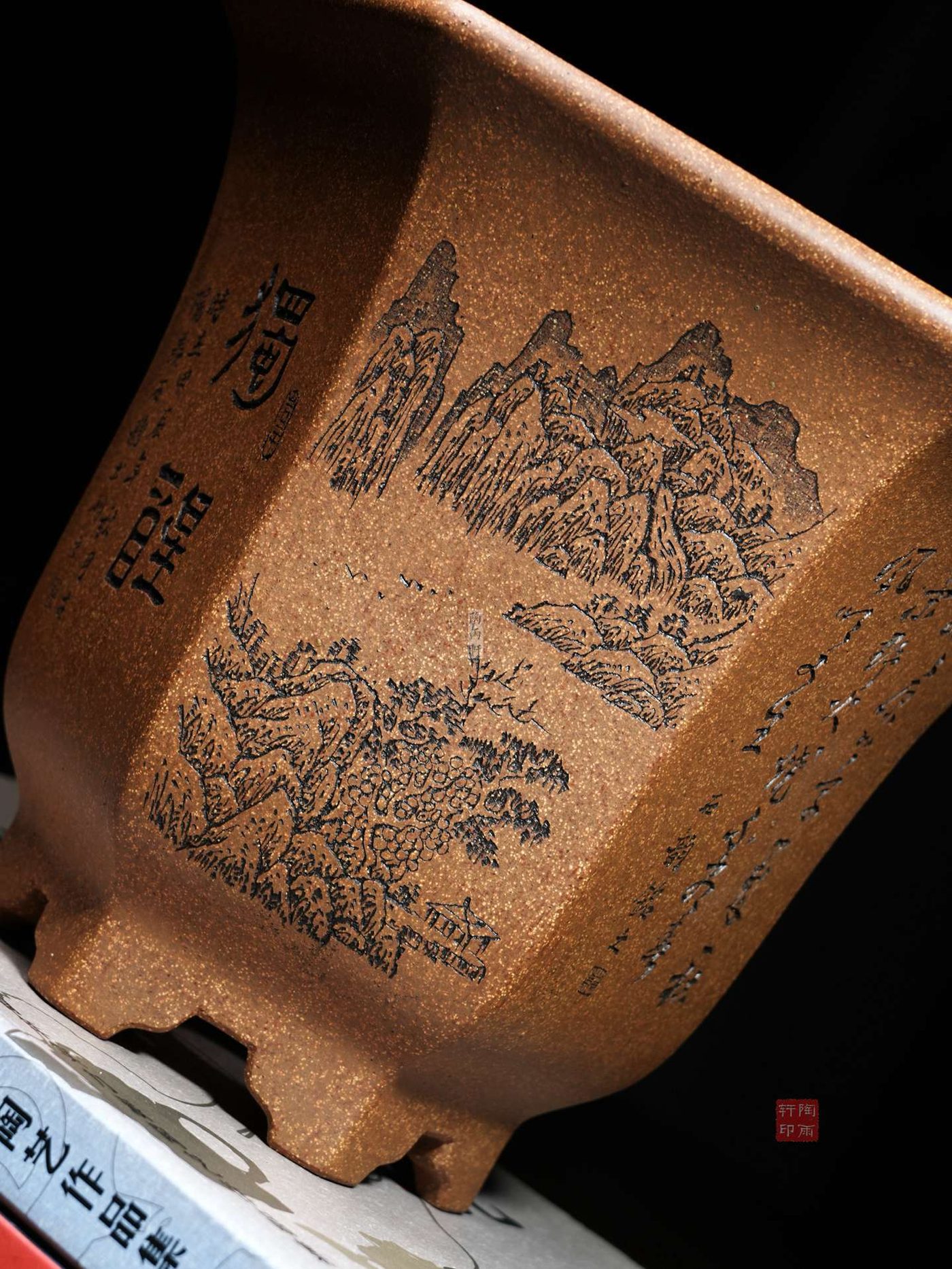 紫砂飘口六方金钟（许成安1） 实拍角度13