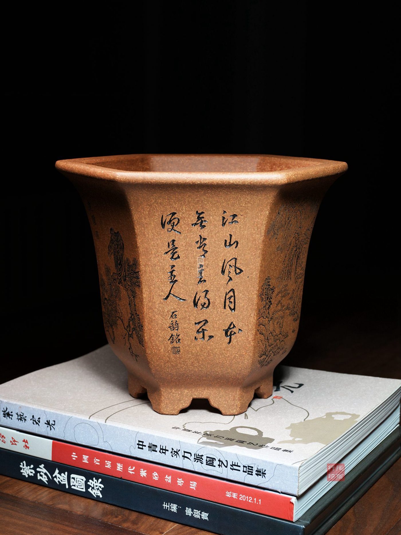 紫砂飘口六方金钟（许成安2） 实拍角度6