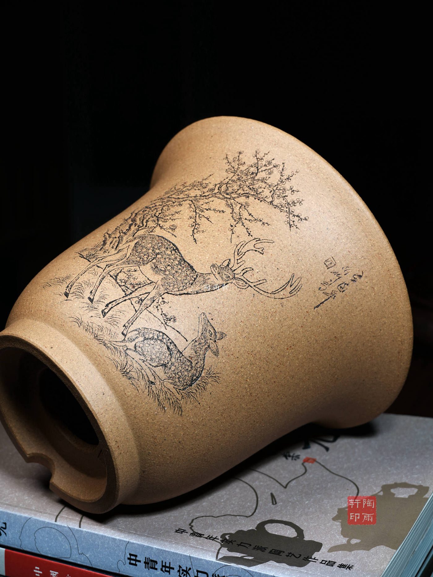 双鹿小金钟 · 紫砂花盆 实拍角度7