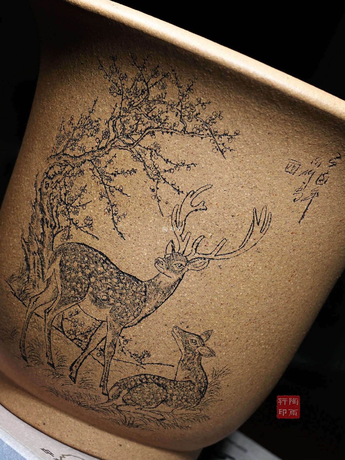 双鹿小金钟 · 紫砂花盆 实拍角度8
