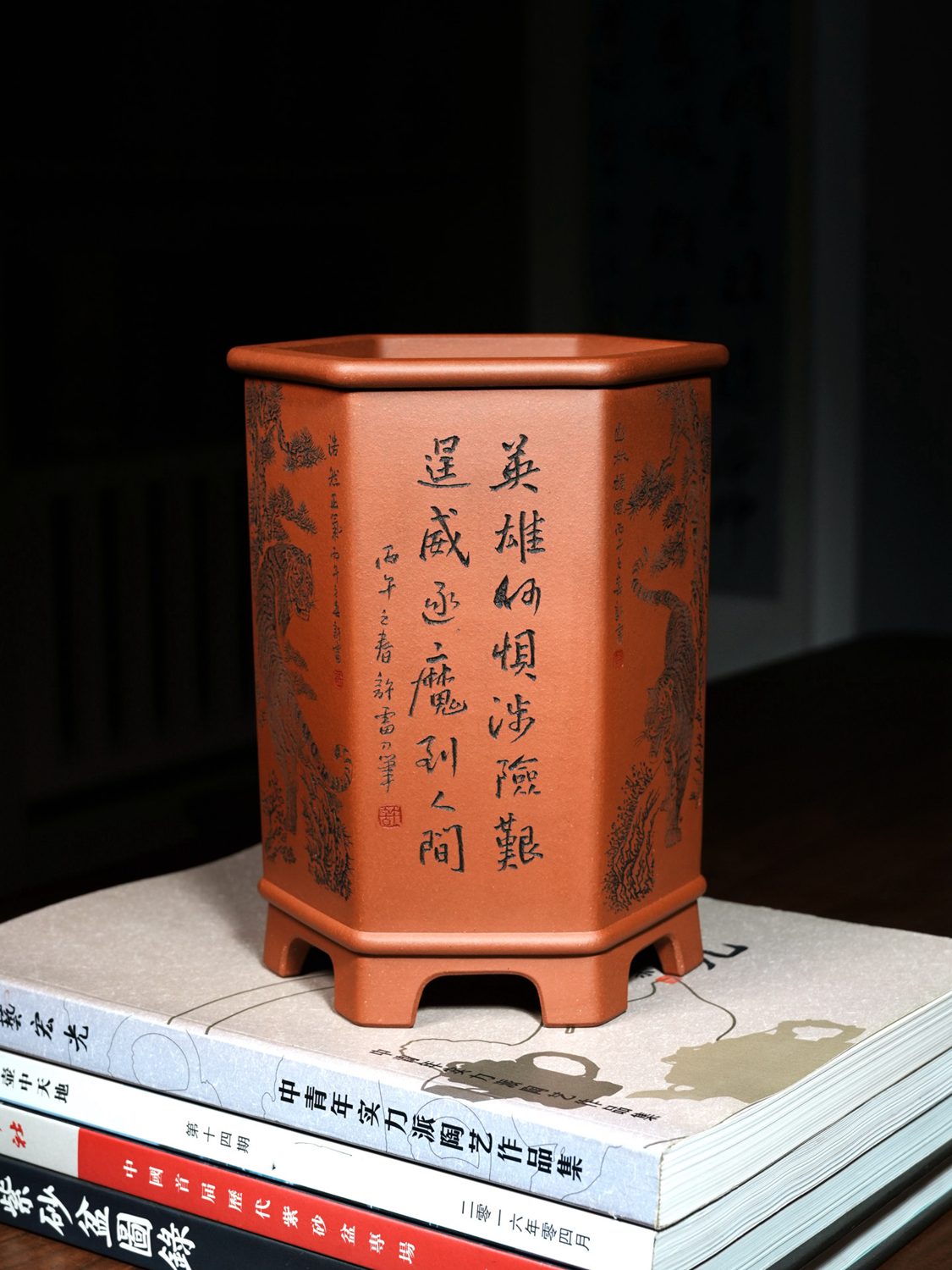 双线六方签筒 实拍角度2