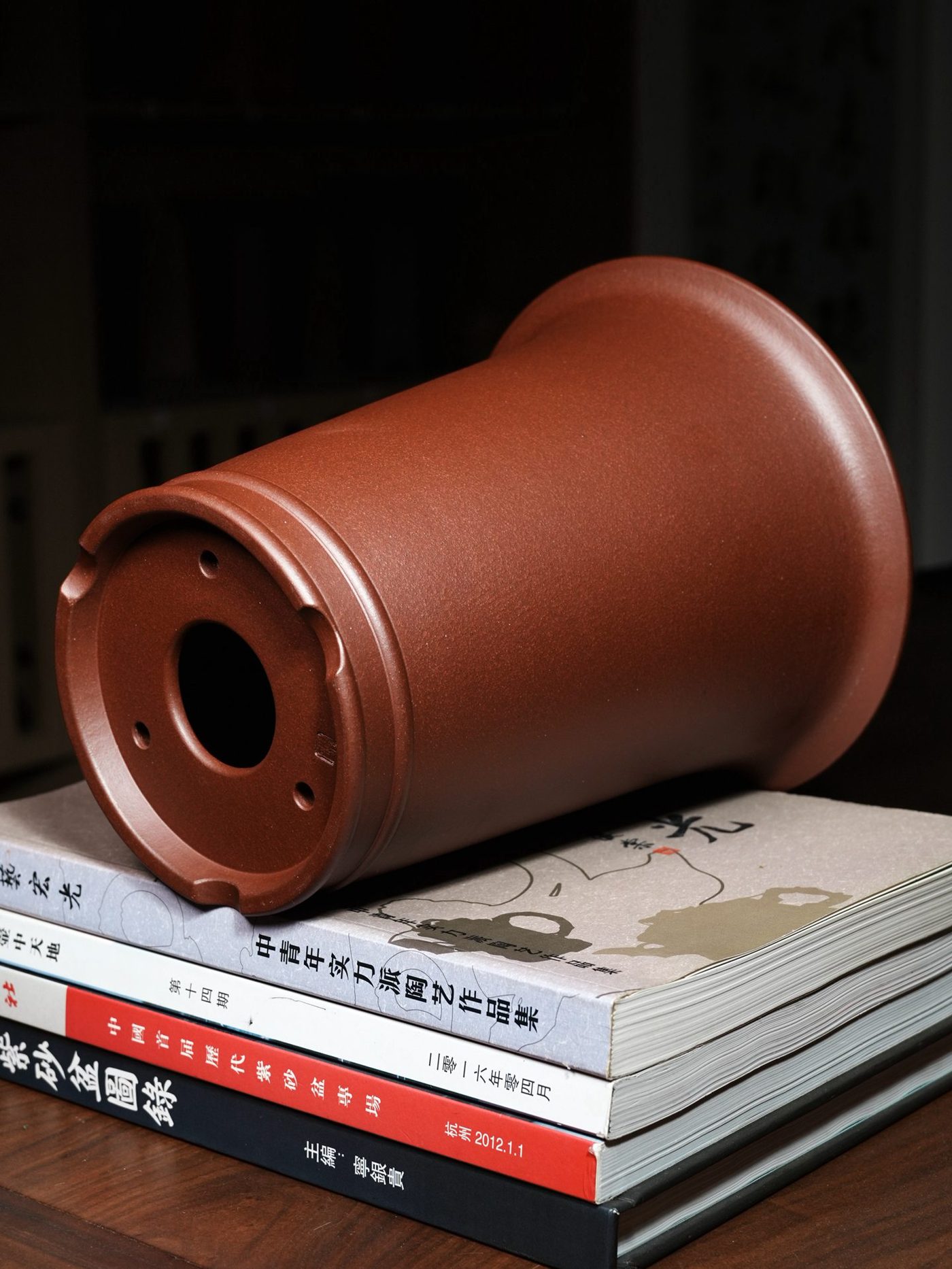 双线圆满盆 · 紫砂花盆 实拍角度9