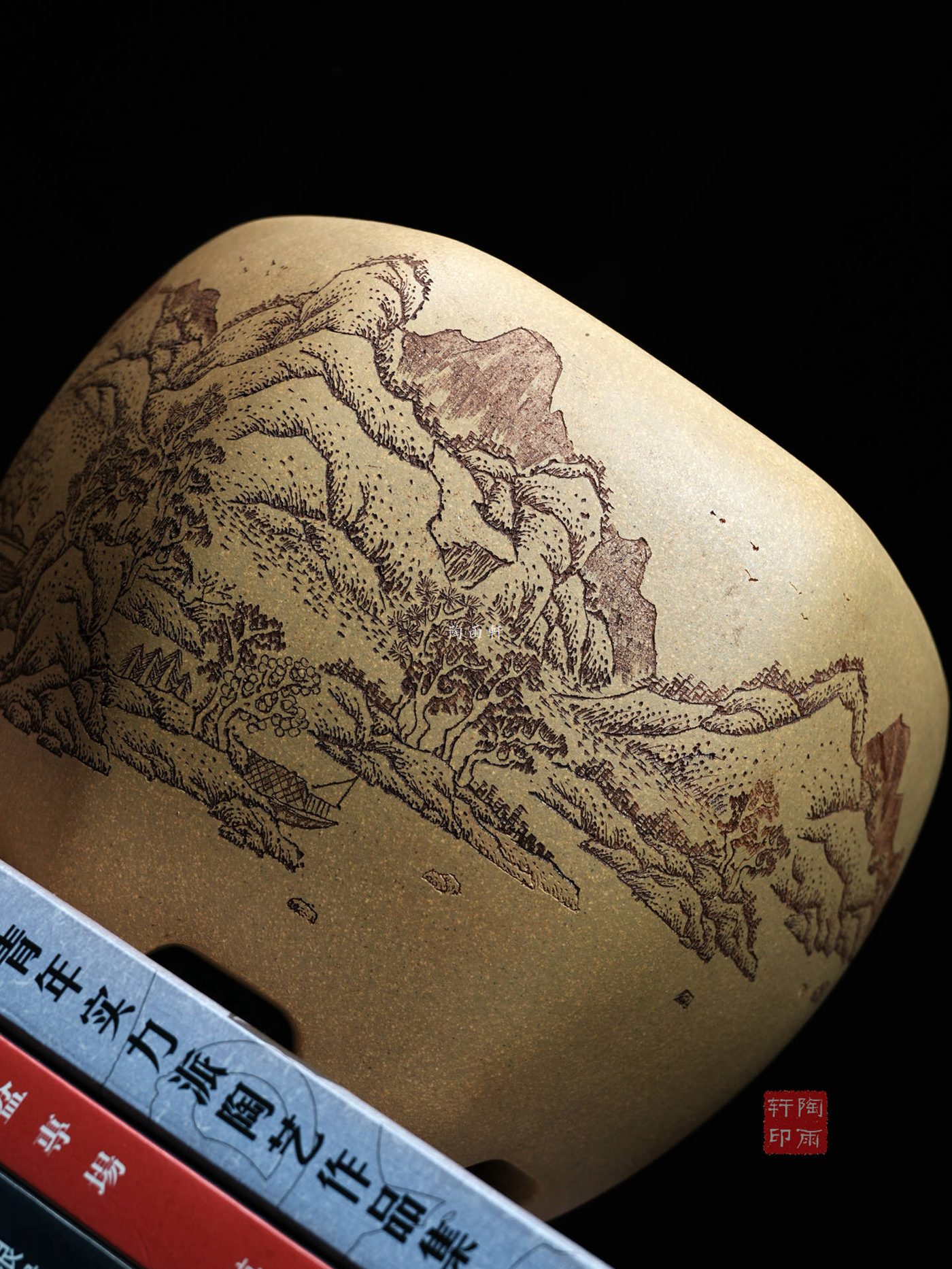 窝口六方鼓形盆 · 紫砂花盆 实拍角度11