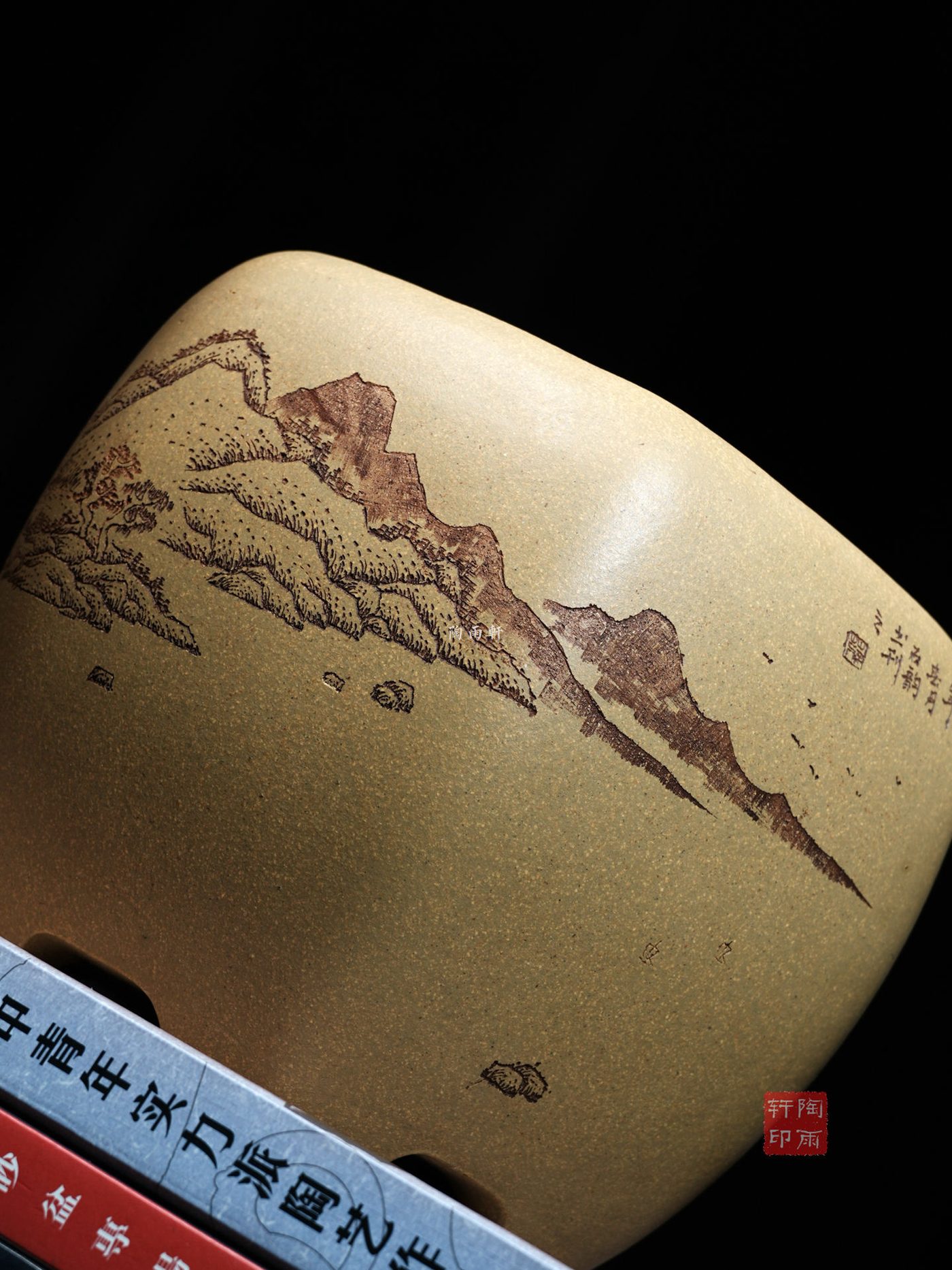 窝口六方鼓形盆 · 紫砂花盆 实拍角度12