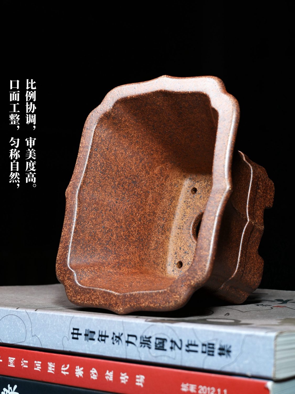 玉带菱花盆 实拍角度14